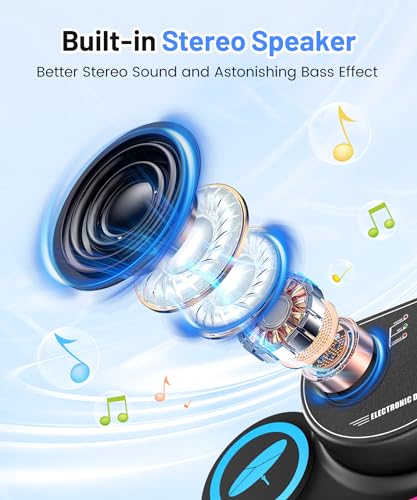 Electronic Drum Set with Headphone Jack, Built-in Speaker Drum Pedals and Sticks O308816