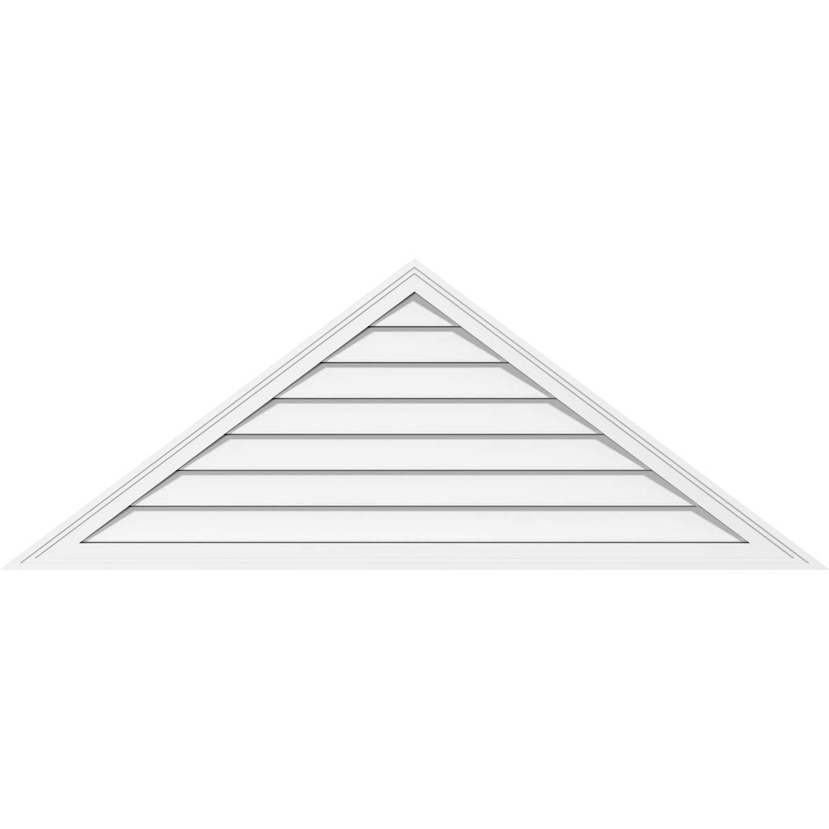 Triangle Surface Mount PVC Gable Vent H5480
