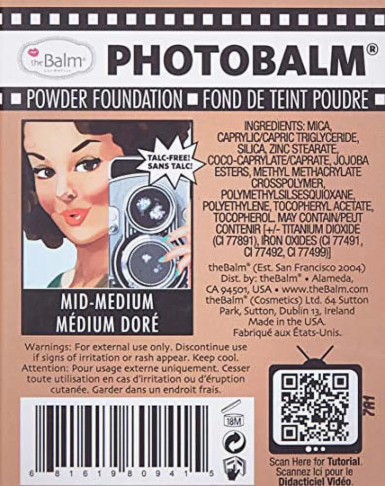 Powder Foundation Mid Medium 0.32 oz M529