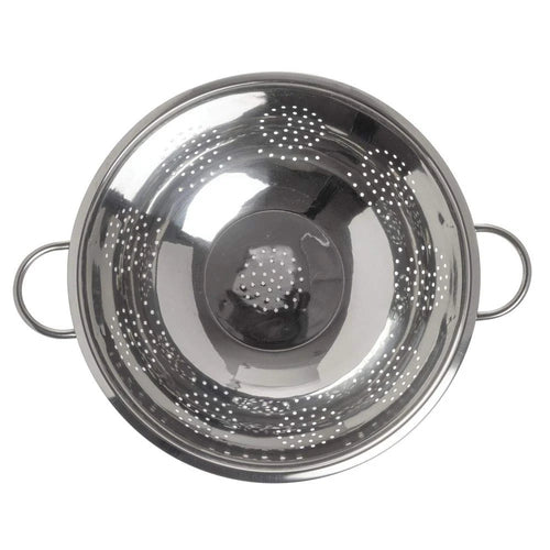 10 Qt Polished Stainless Steel Colander L948