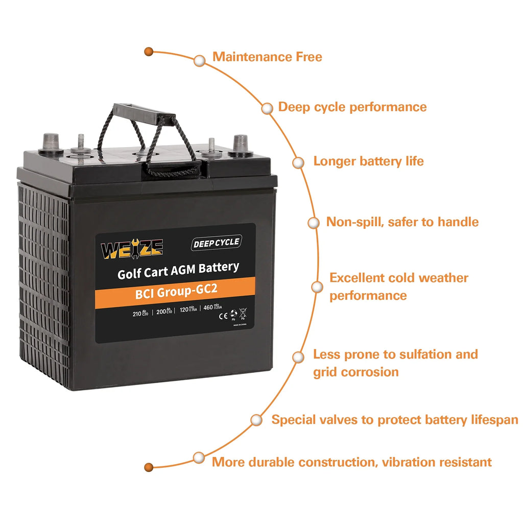 6V 210ah Deep Cycle AGM Battery T69031