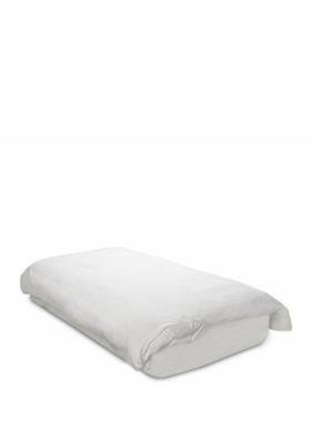 Queen White All-Cotton Feather Bed Cover J811331