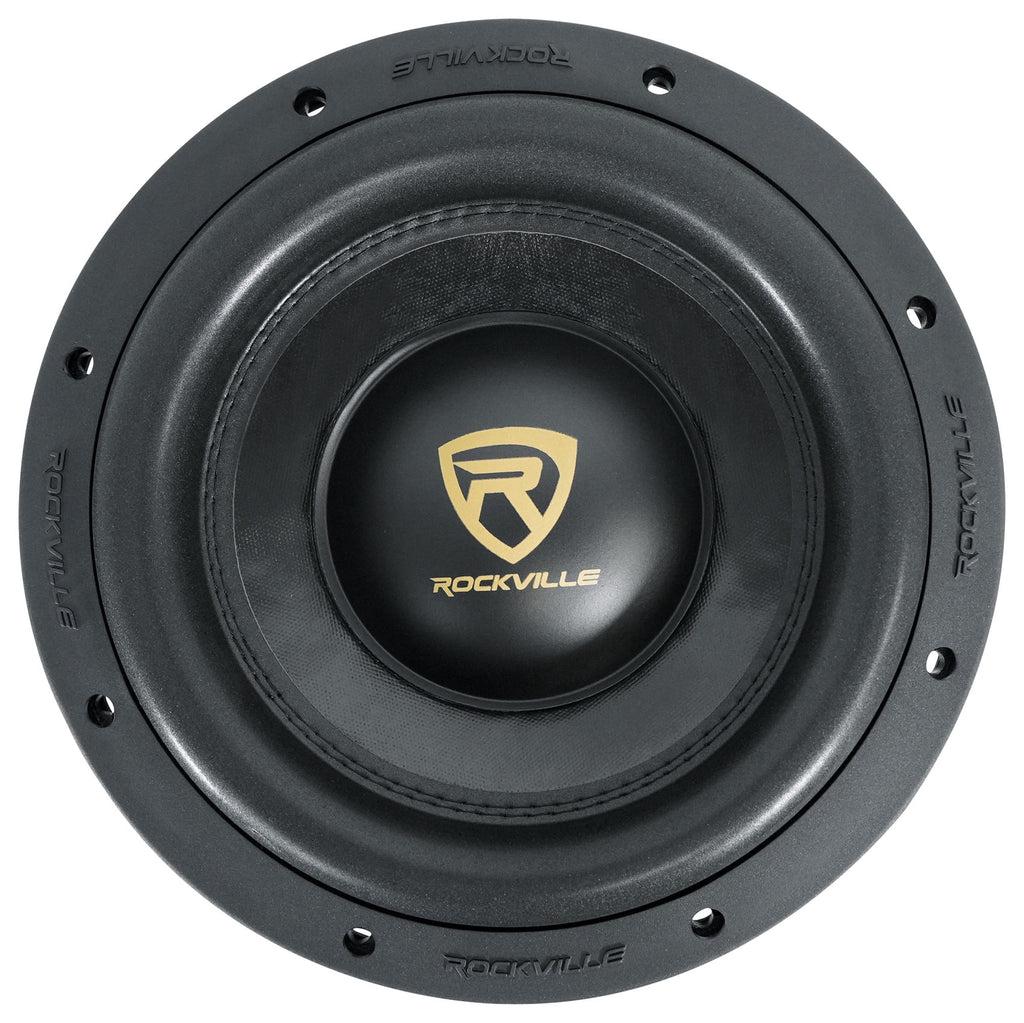 10" 6400 Watt Car Subwoofers with Mono Amplifier and Copper Amp Kit I4015