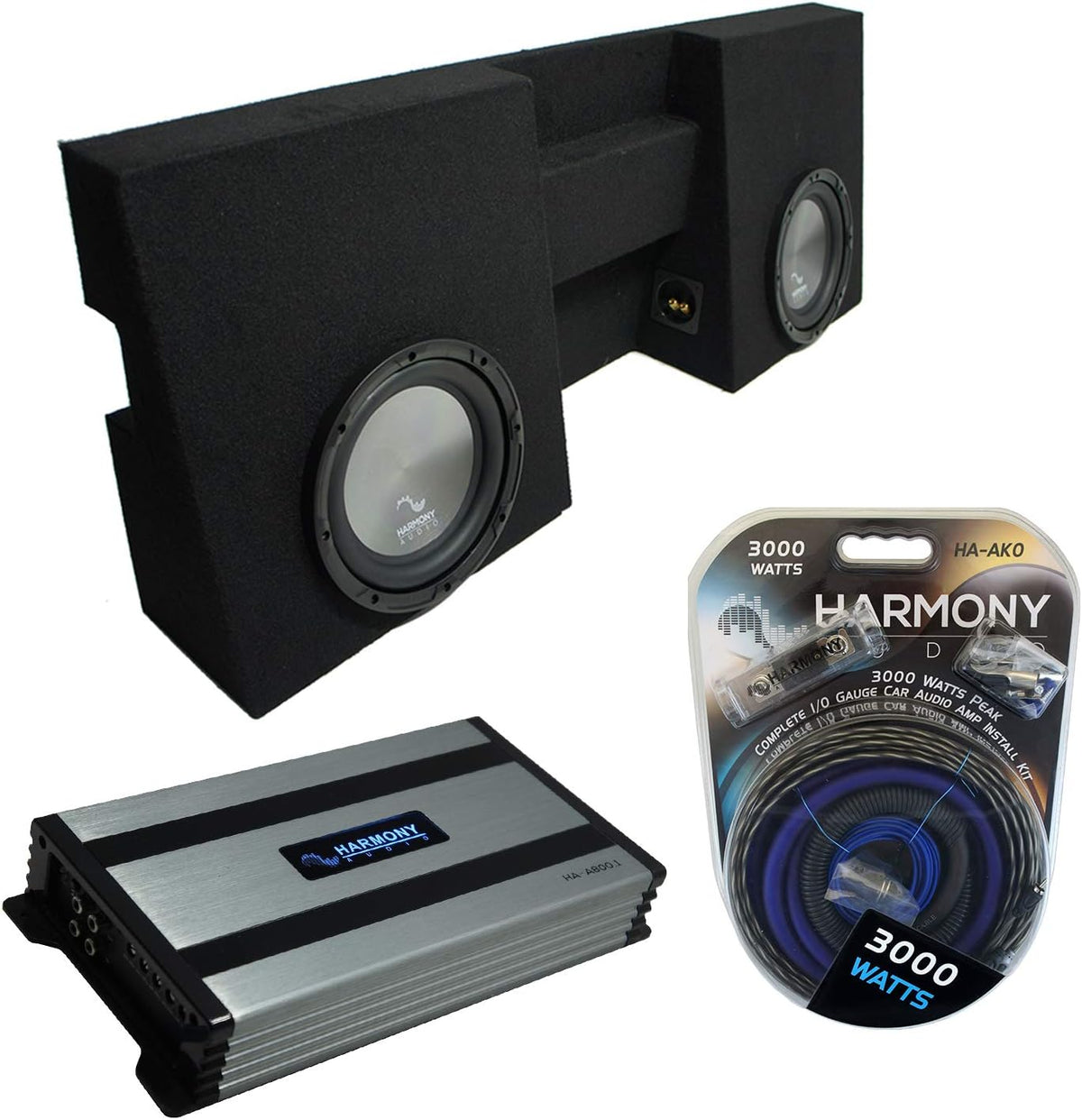 Dual 10 Sub Box Bundle with Amp T467