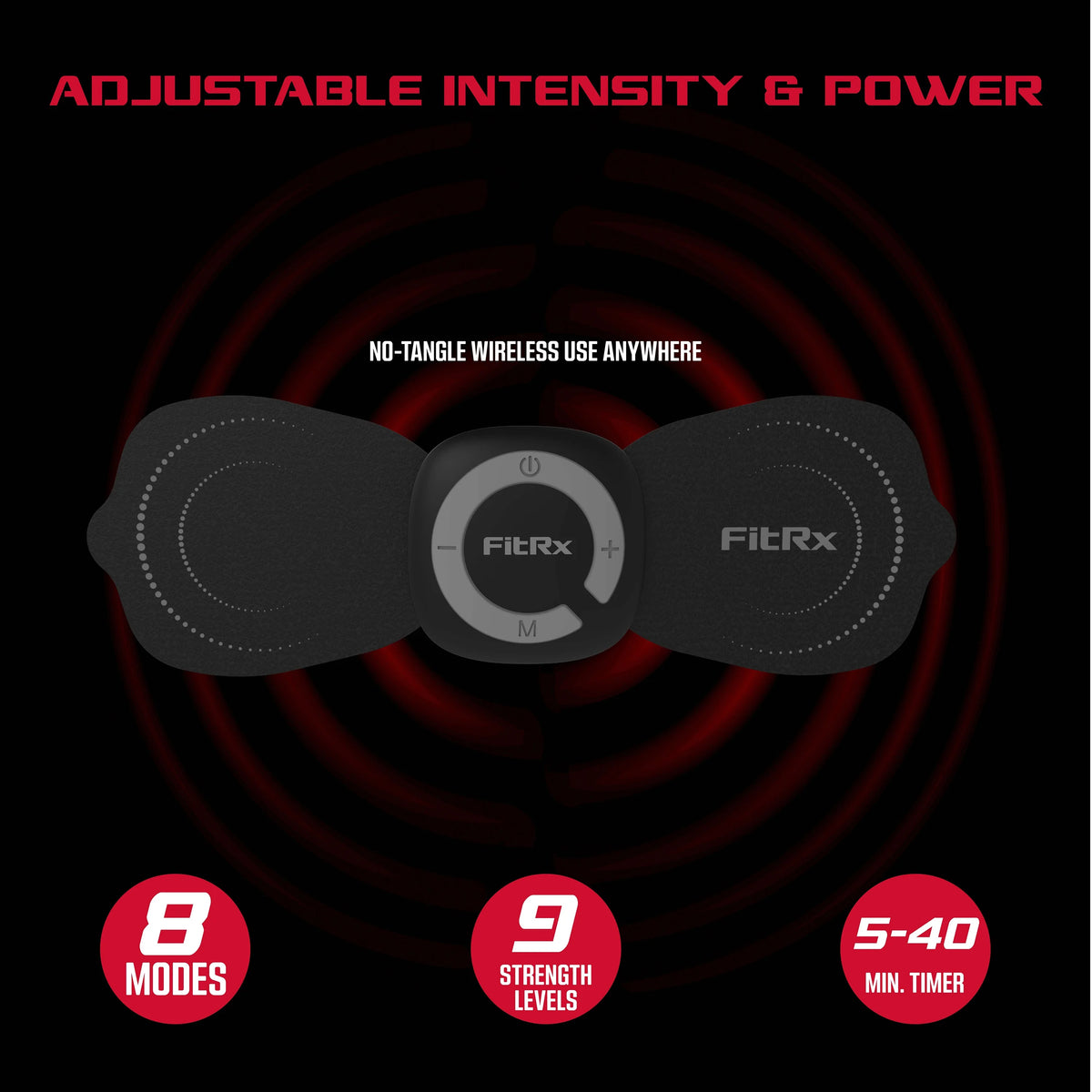 Rechargeable Wireless TENS Unit Muscle Stimulator E49705