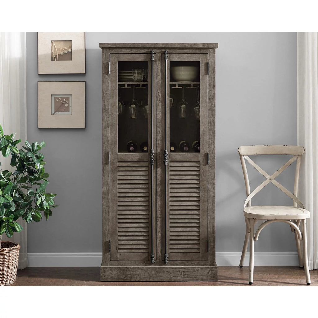 Weathered Oak Beverage Cabinet X770