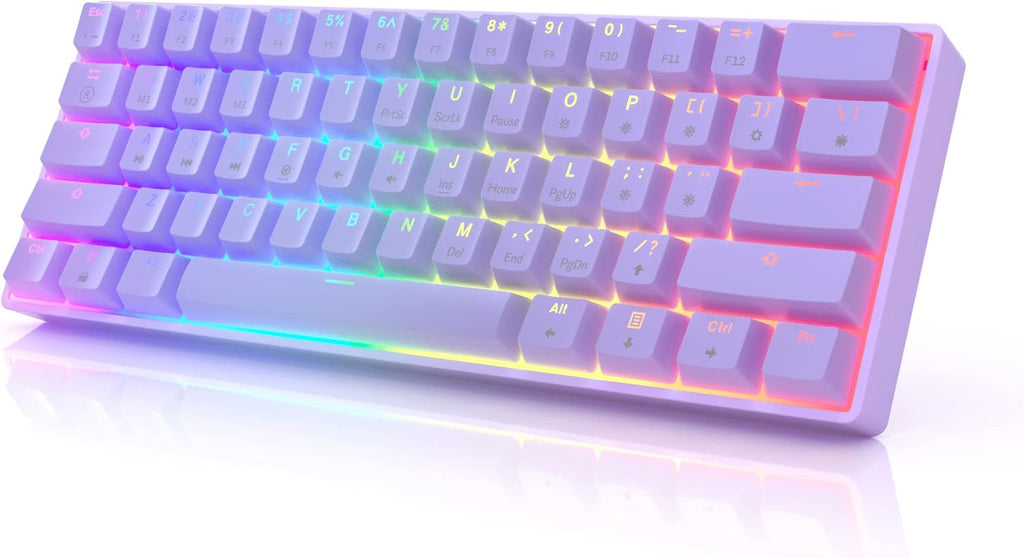 61 Keys Multi Color RGB Backlit Wired Mechanical Keyboard O4266