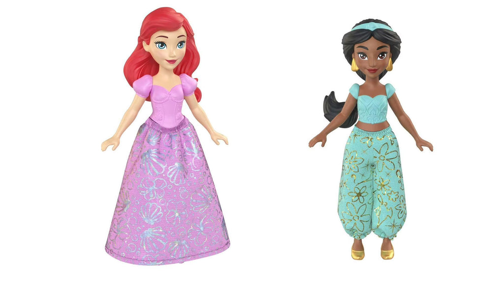 Bundle of 2 Disney Princess 3.5-inch Small Doll - Ariel & Jasmine D216424