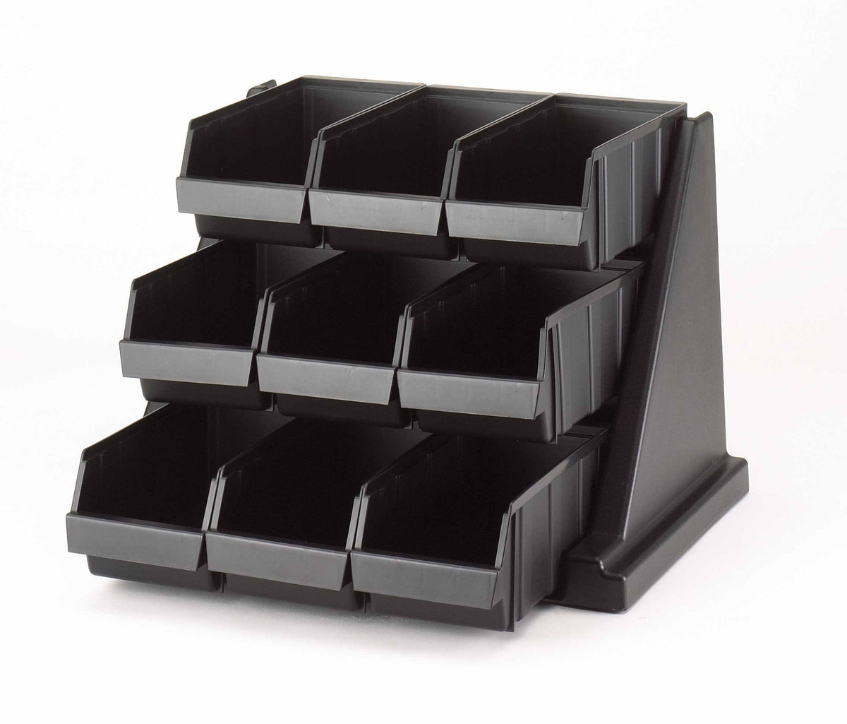 9 Bins Black Organizer Rack S3371