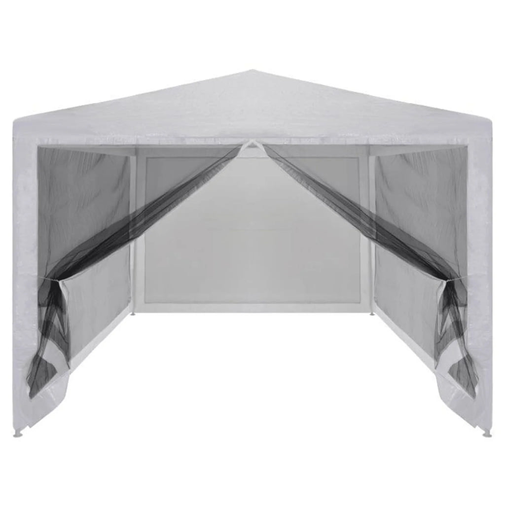 Party Tent with 4 Mesh Sidewalls 9.8' x 9.8' D4794