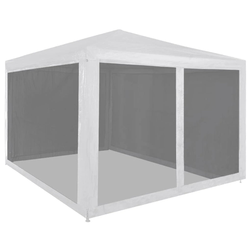 Party Tent with 4 Mesh Sidewalls 9.8' x 9.8' D4794