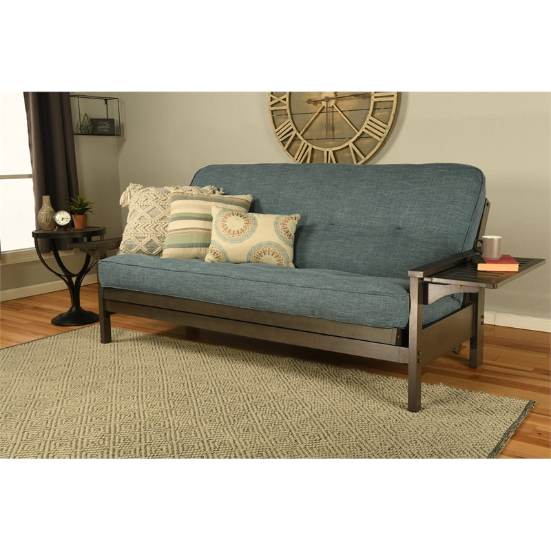 Linen Aqua Blue Sofa Sleeper Mattress Q66244