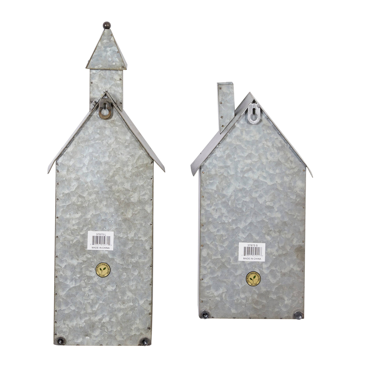 Grey Metal Candle Holder (Set of 2) G1035