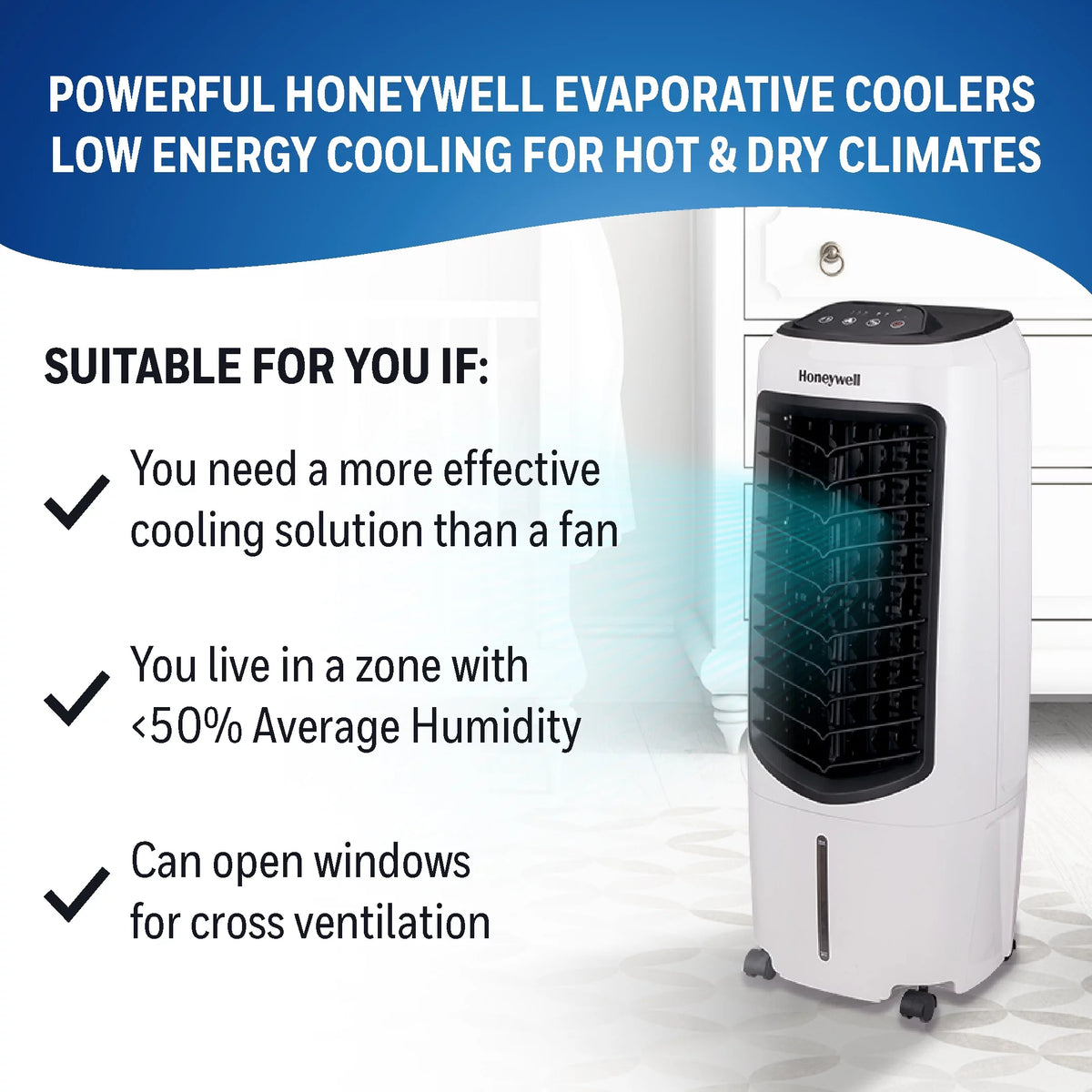 White 120V Portable Evaporative Cooler V33363