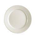Ivory Wide Rim Rolled Edge Stoneware Plate - 36/Case V202154