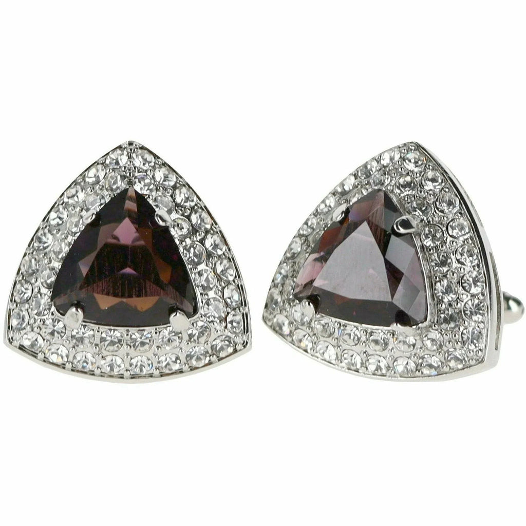 Crystal Diamond Set Cufflinks R7111