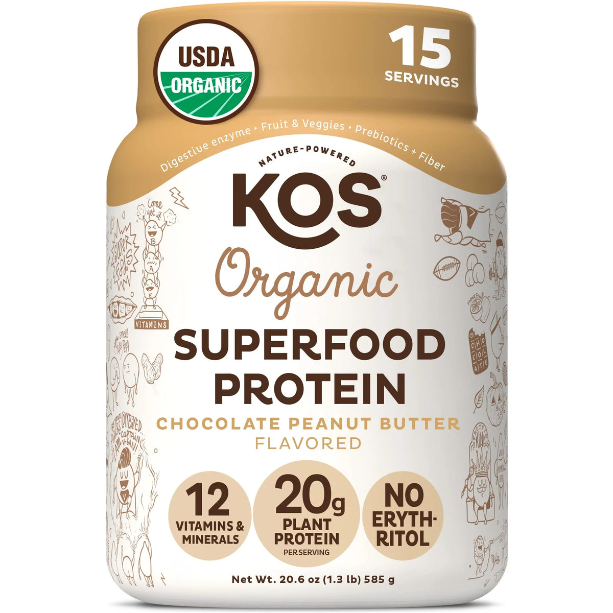 Chocolate Peanut Butter Plant Based Protein Powder S1545