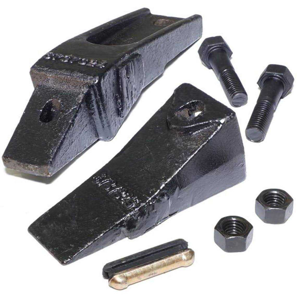 7 Bucket Teeth Assembly Bolt on Flush Mount Pin Skid Steer V74801