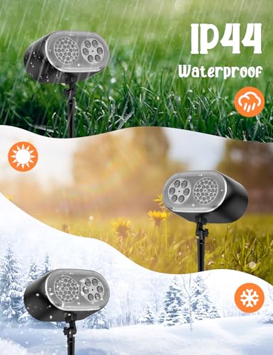 12-in-1 Outdoor Waterproof Holiday Projector Lights E181
