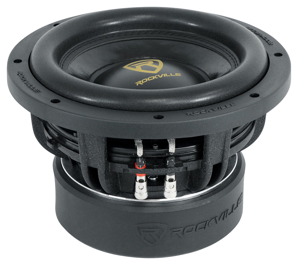 10" 6400 Watt Car Subwoofers with Mono Amplifier and Copper Amp Kit I4015