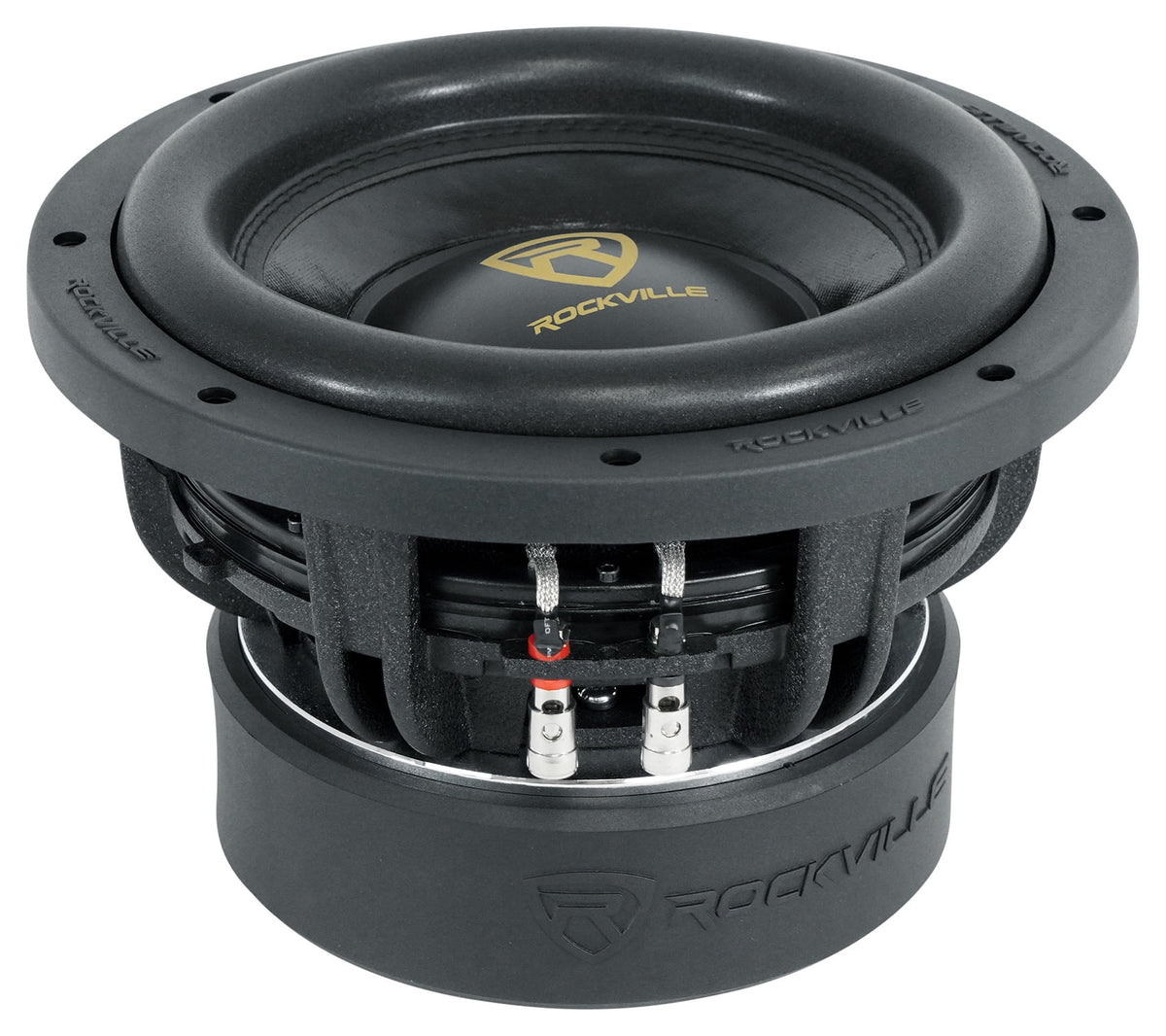 10" 6400 Watt Car Subwoofers with Mono Amplifier and Copper Amp Kit I4015