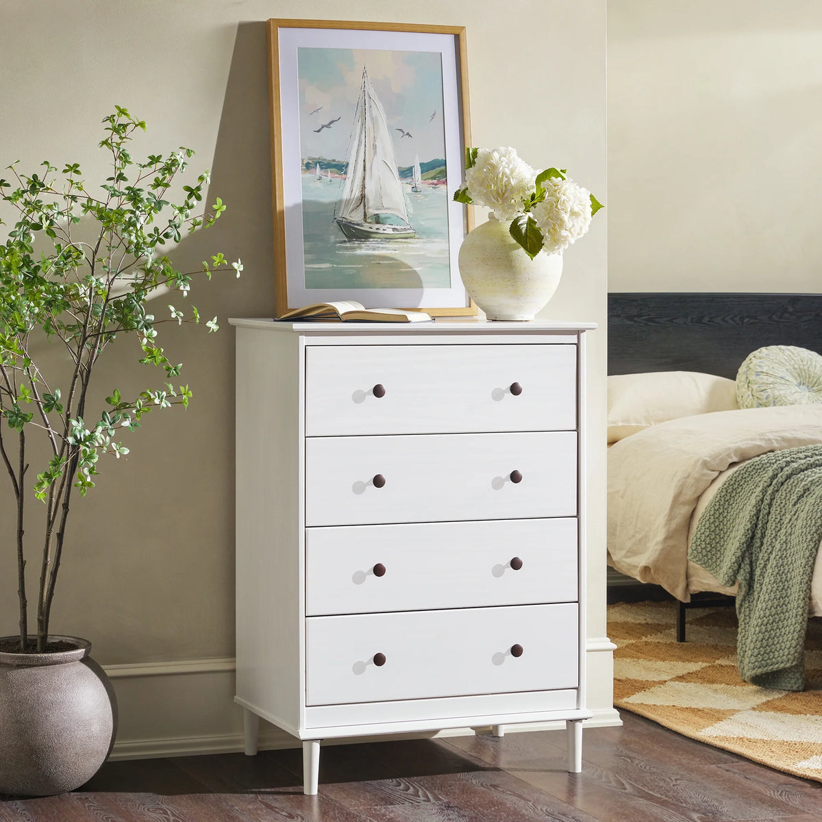 4 Drawer Solid Wood Dresser F9781