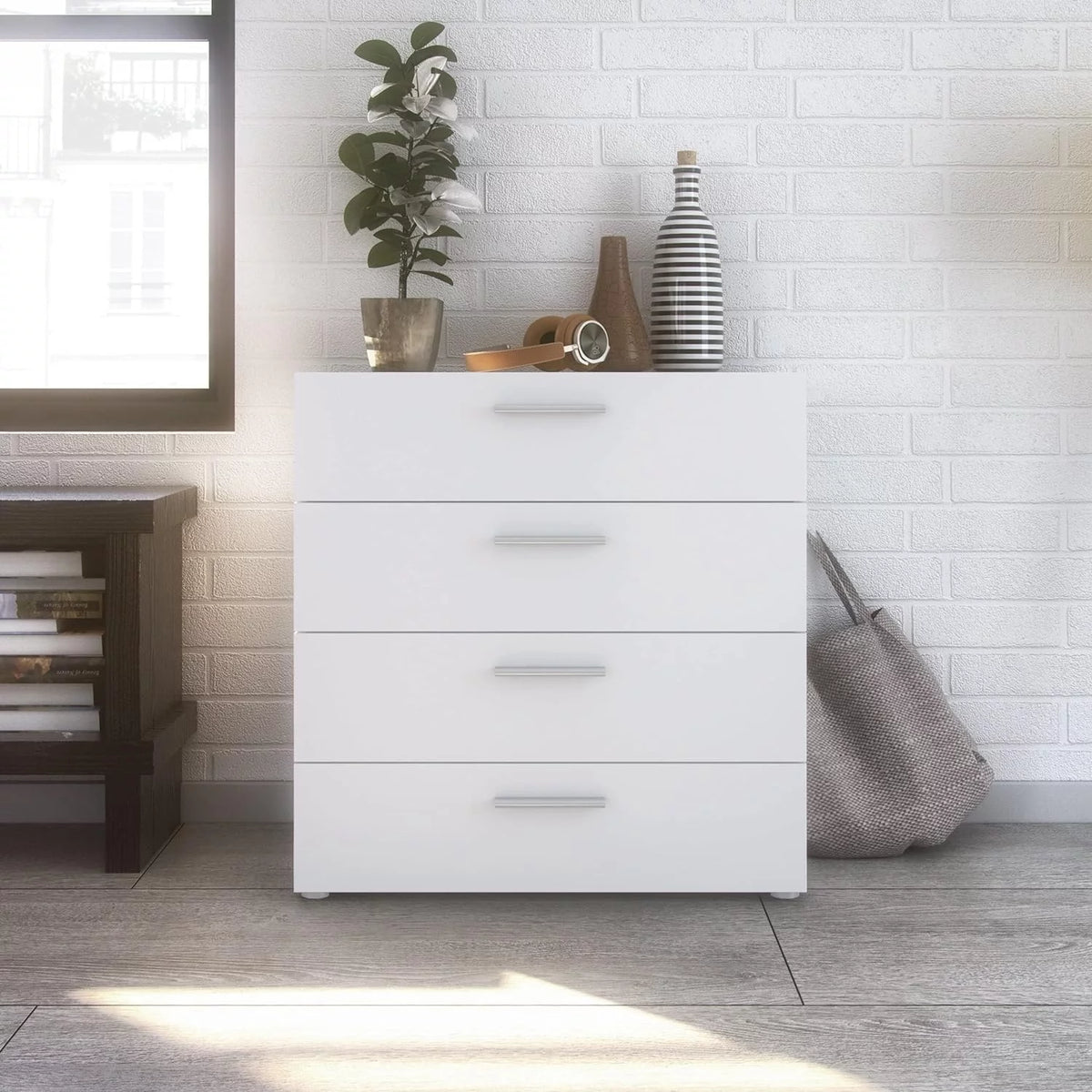 4 Drawer Walnut Chest T204313