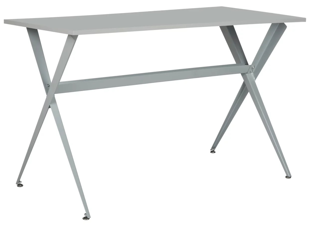 Grey Cross Leg Writing Desk O836