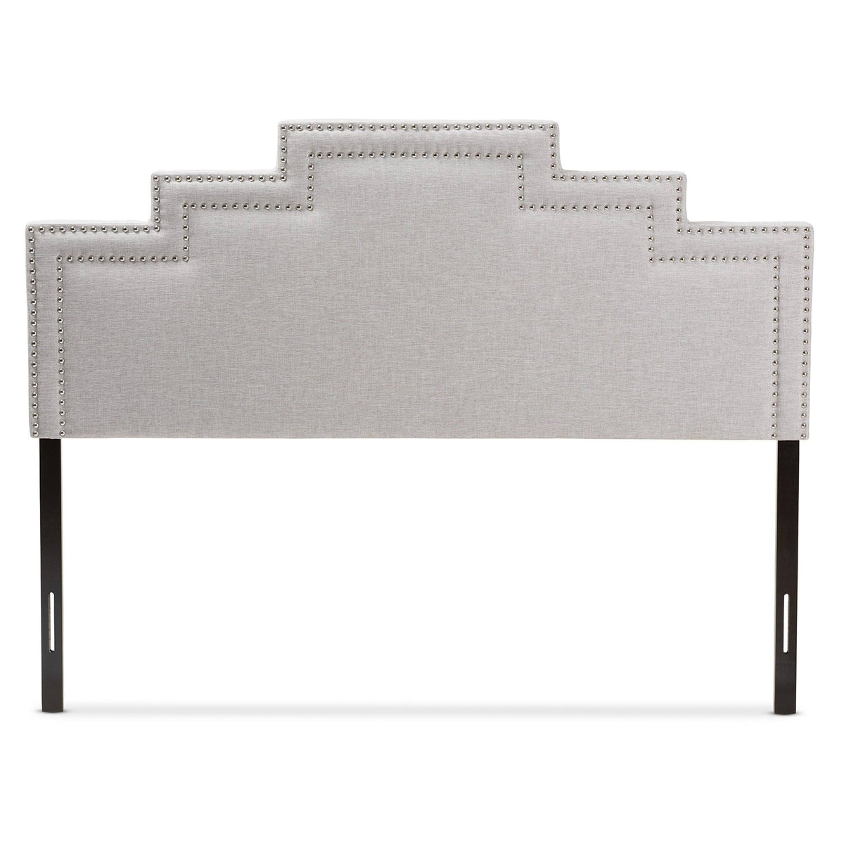 Greyish Beige Fabric King Size Headboard Q511