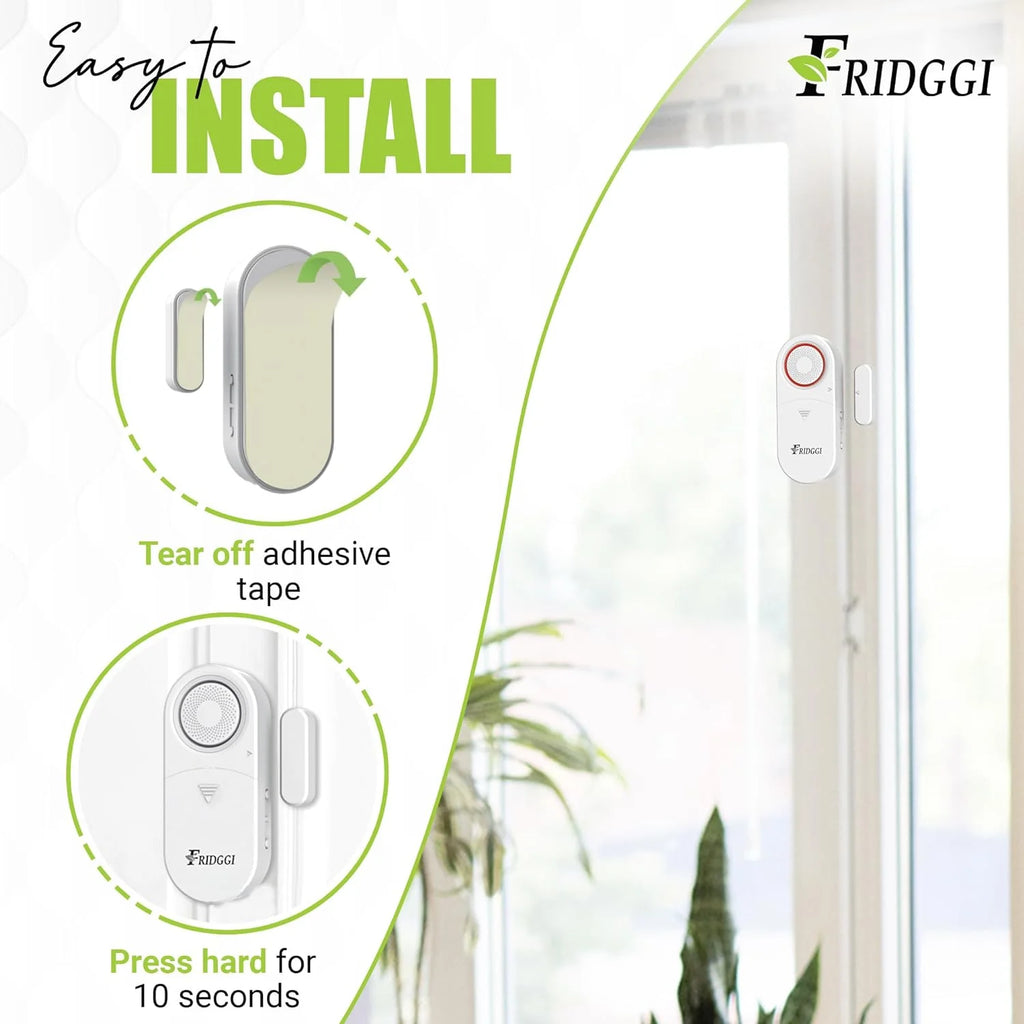 3in1 Alarm Door Ajar Chime with Delay White B32344