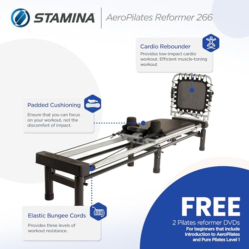 Black Pilates Reformer Workout Machine R495