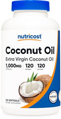Coconut Oil Softgels 1000mg 120 Softgels Extra Virgin K234