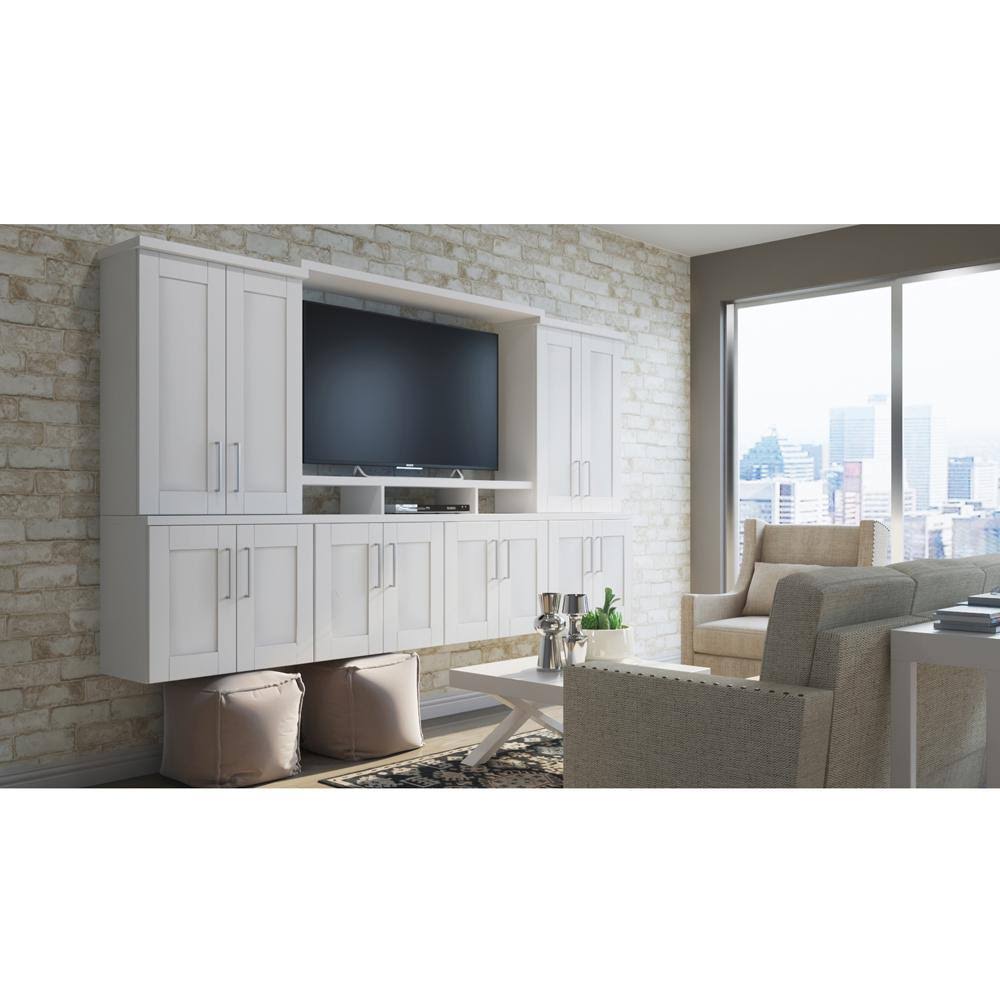 30x30x12 in. Shaker Wall Kitchen Cabinet in Satin White F454016