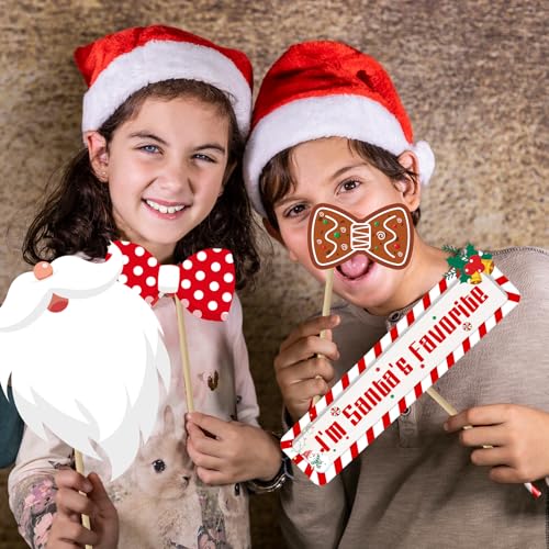 Christmas Photo Booth Props, 40Pcs Party Decorations R986