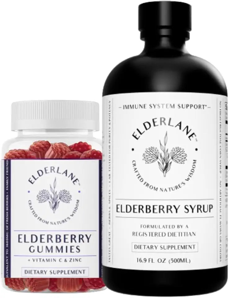 Elderberry Syrup and Gummies 16.9 Oz 60ct F81650