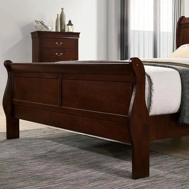 Cherry Solid Wood 5pcs Bedroom Set U725