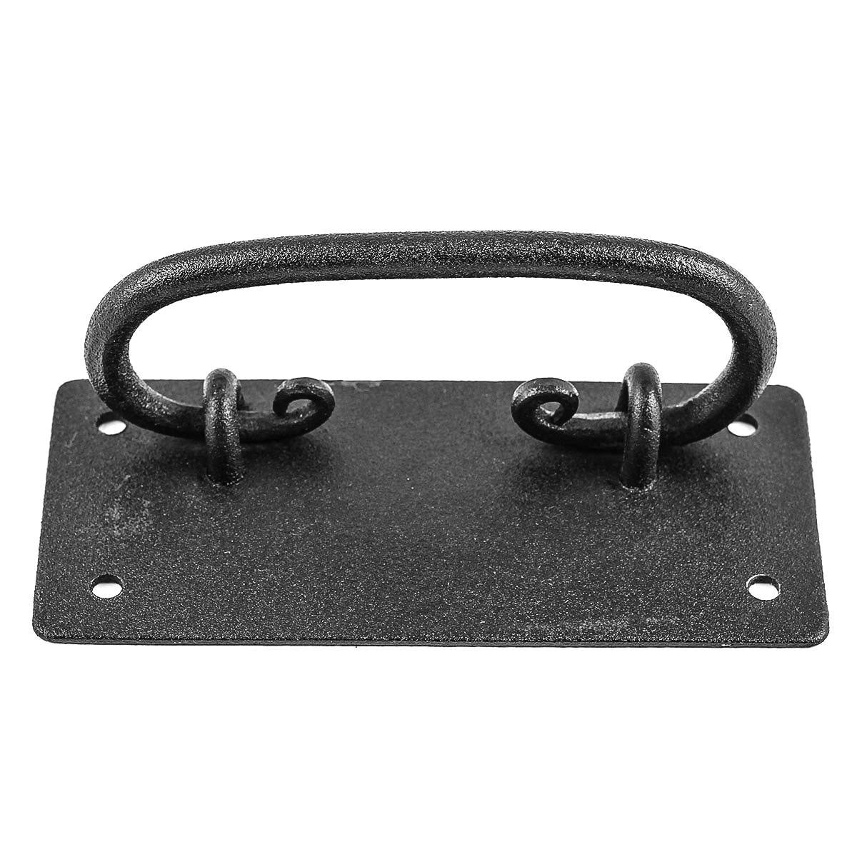 10 Cabinet Drawer Door Pull Black Wrought Iron N108431
