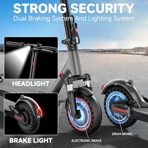 Electric Scooter with 350W Motor 16 Mph Top Speed 8.5'' Solid Tires K8897