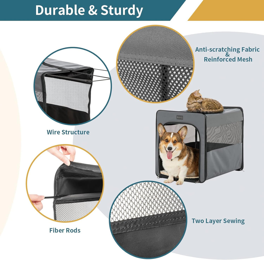 Collapsible Large Dog Travel Crate B991