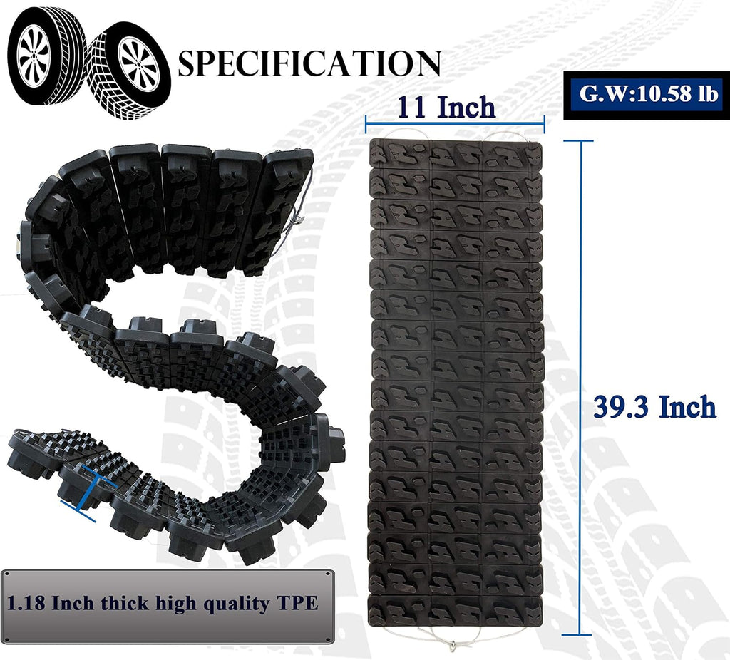 Tire Traction Mat, 39.3 Inch, Pack of 2 L7189