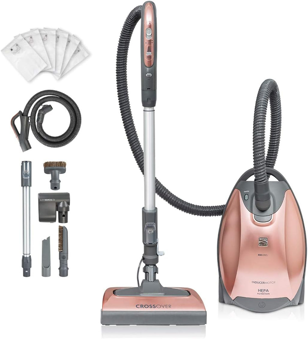 Rose Gold Bagged HEPA Canister Vacuum Cleaner V841