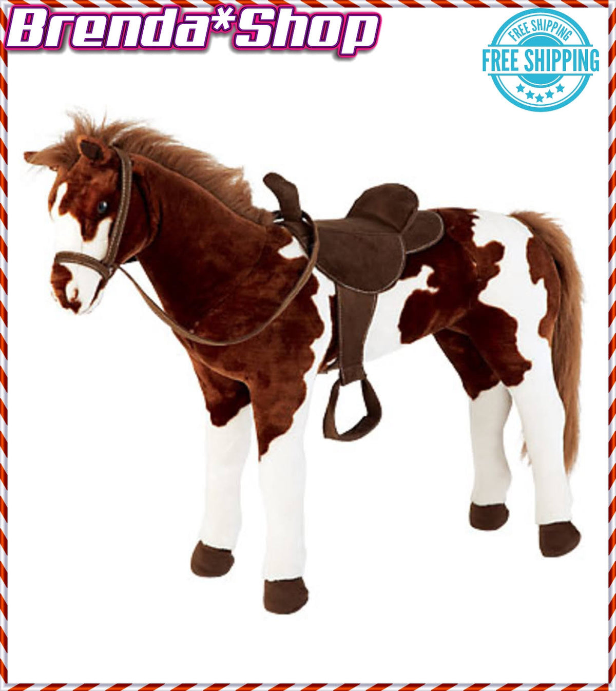 Sit-On Pinto Horse S797