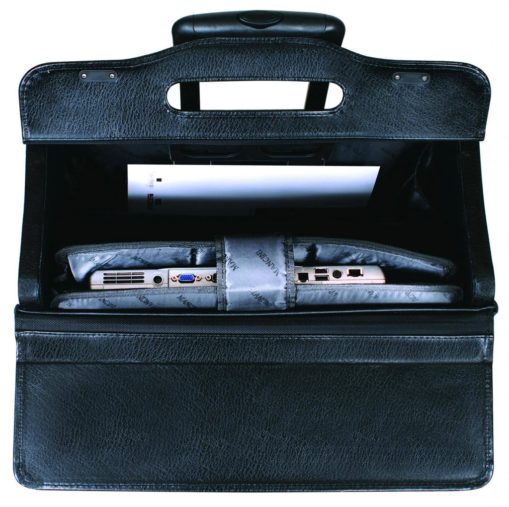 Black Wheeled Laptop Catalog Case U8670