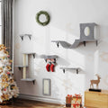 6 Pcs Wall-Mounted Cat Shelves U211