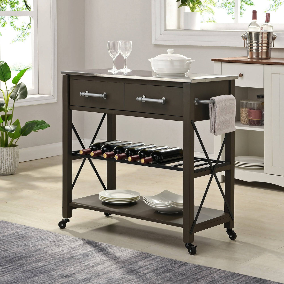 Wood Kitchen Cart N9224