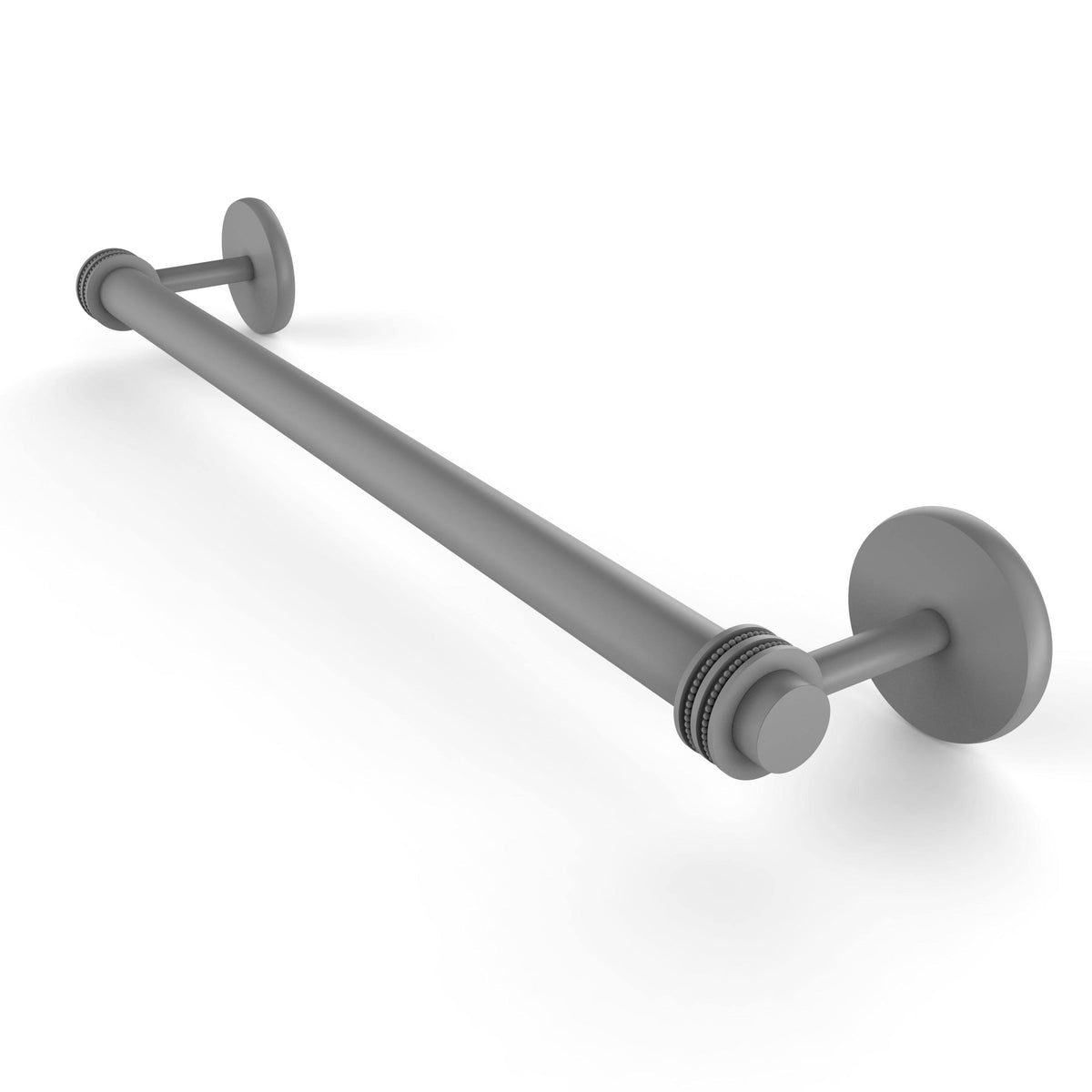 Antique Pewter 30-Inch Towel Bar with Dotted Detail A43453