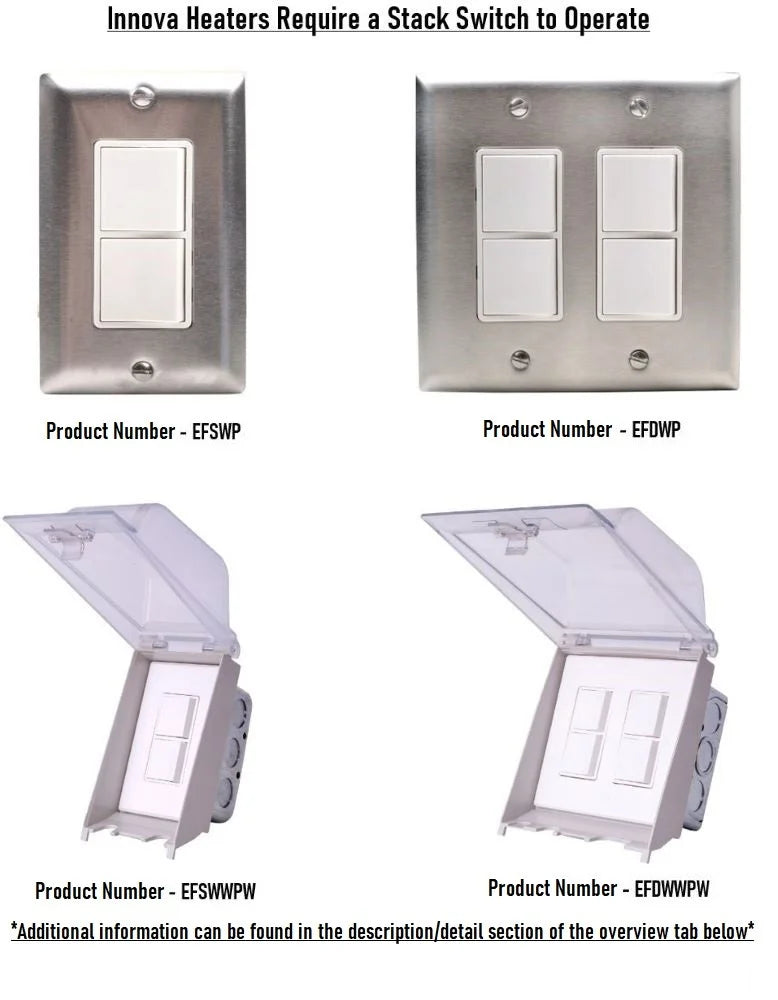 Outdoor Wall Mount Electric Infrared Heater A92400