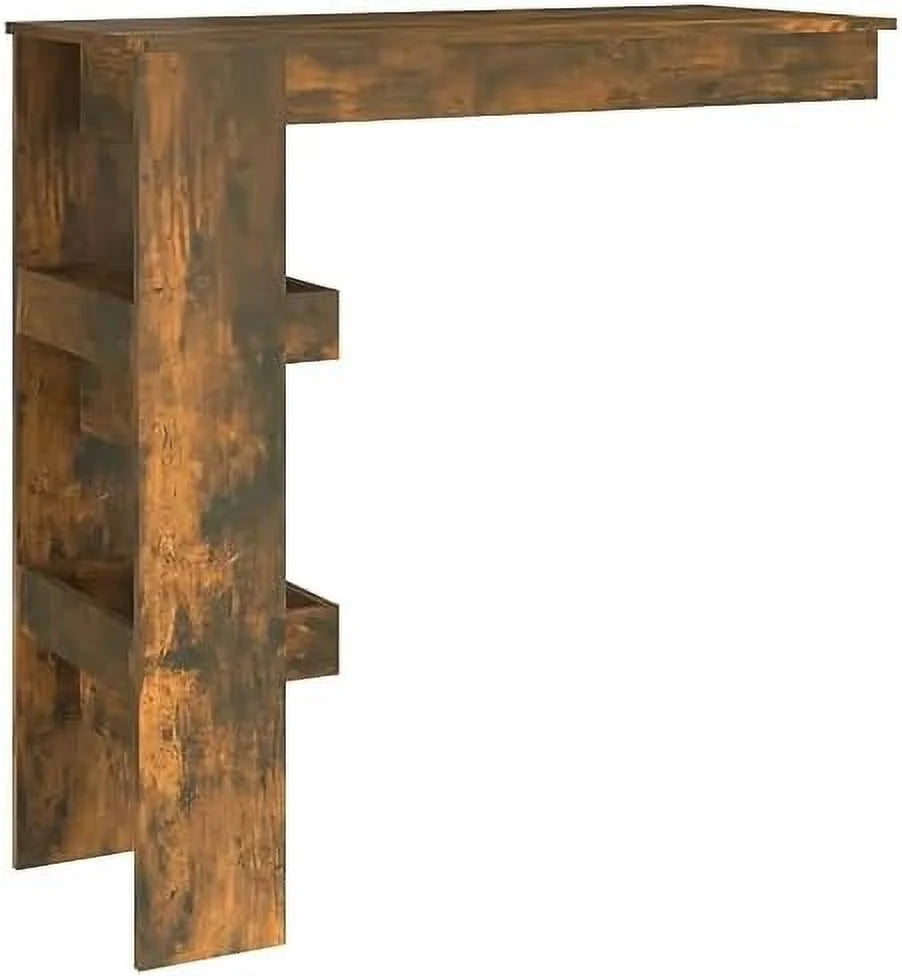 Brown Oak Engineered Wood Dining Table D571960