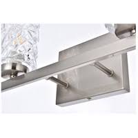 2 Lights Bath Sconce in Stain Nickel with Clear Shade U3859