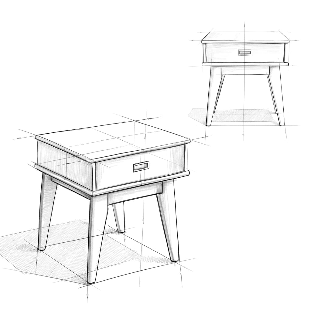 Mid Century End Table F61764